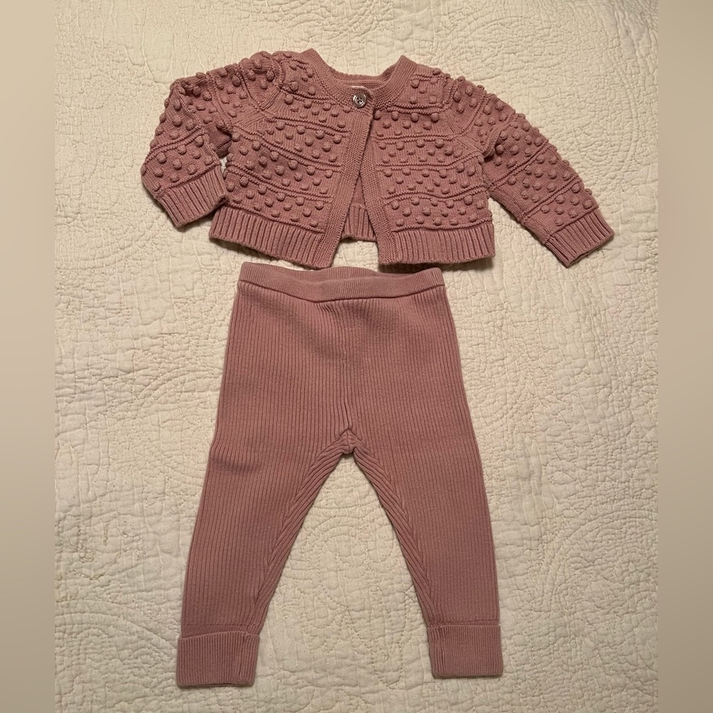 Bubble Cardigan Outfit Set